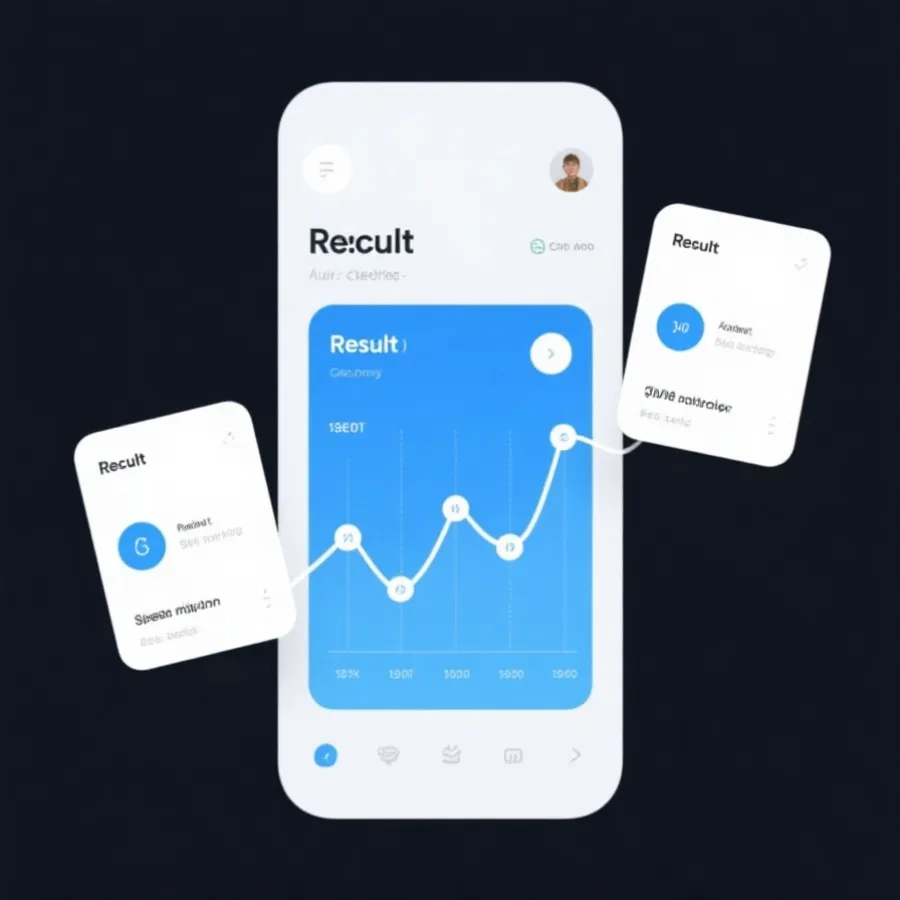 移动端开奖查询示意图